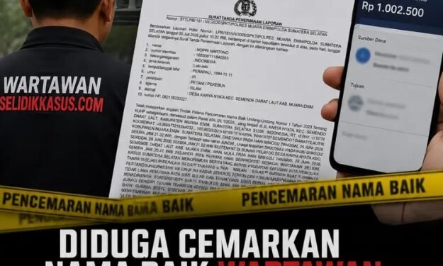 Diduga Sebarkan Bukti Transfer, Kades di Muara Enim Dilaporkan Wartawan ke Polisi