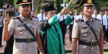 Sertijab Dua Kapolsek, Kapolres Mukomuko Ajak Jajaran Tingkatkan Pelayanan kepada Masyarakat